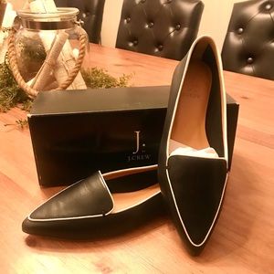 J Crew Leather Edie Loafers NIB